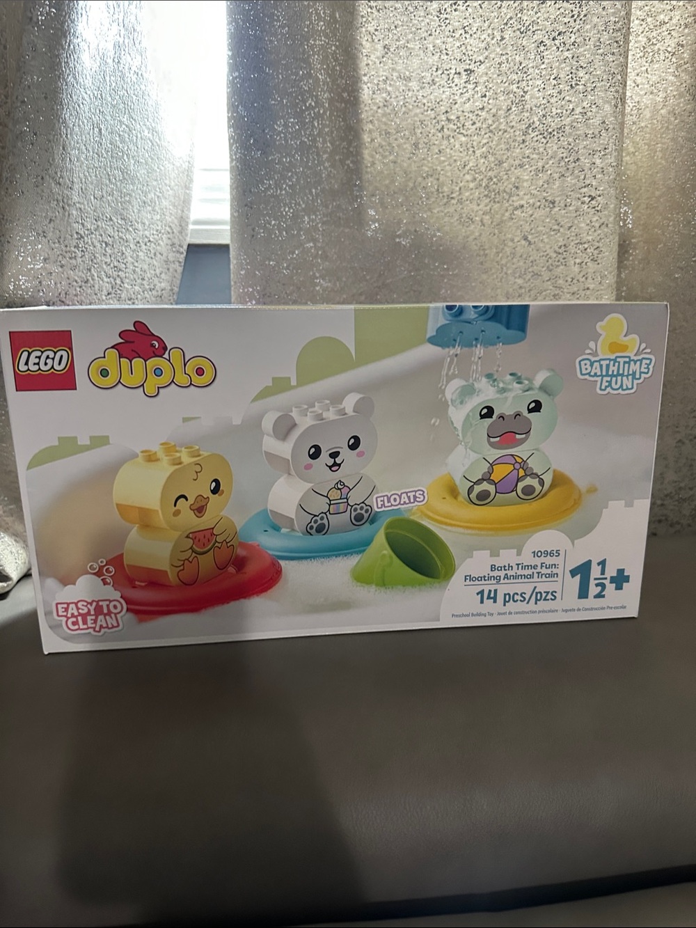 LEGO Duplo Bath Time Fun Floating Animal Train - Yellow, White, Mint, Red, Blue